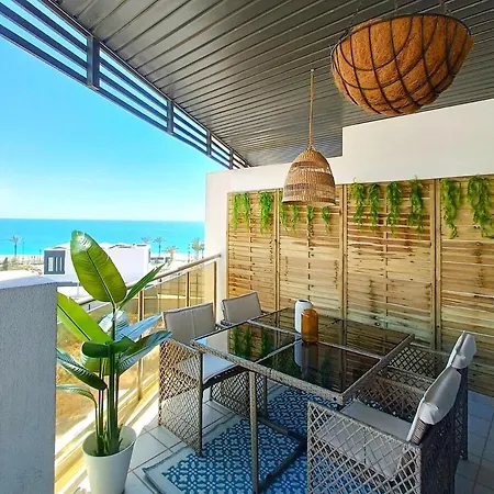 Alkan Con Terraza En 1º Linea De Playa Y Piscina Roquetas de Mar